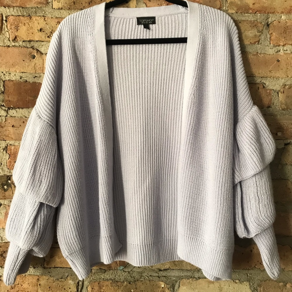 Topshop ruffled cardigan size 6